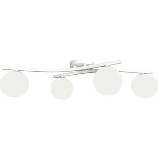 Opus 4 Hvid/Opal loftslampe - Ø15 cm, E14, 230V, uden lyskilde