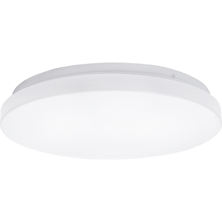 Outlet: LED Loftslampe 12W 3000K - Hvid Afdækning, Påbygning - Kulør : Varm