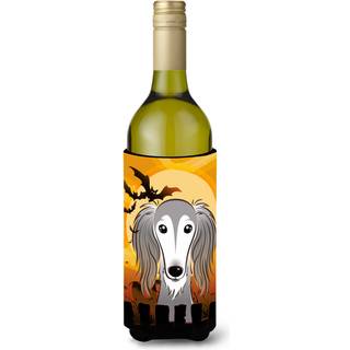 """"Carolines Treasures Halloween Saluki vinflaske Koozie Hugger 750 ml Multicolor""""