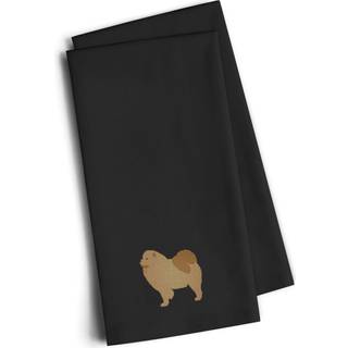 """"Carolines Treasures BB3451BKTWE Chow Chow sort broderet k?kkenh?ndkl?de (s?t med 2) 28"""""""" H x 19"""""""" B Multicolor""""