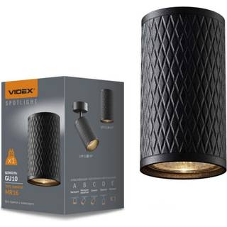 Sort påmonteret loftspot - Flot design, GU10 fatning