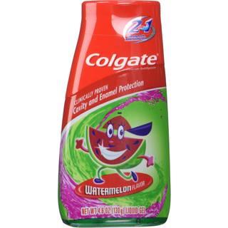 Colg 2n1 Watermelon Pasta St?rrelse 4.6 O Colgate Kids Watermelon 2-i-1 tandpasta & mundskyl