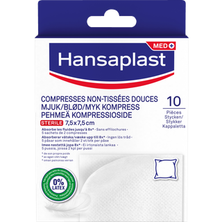 Hansaplast Soft Steril Compress 10 stk.