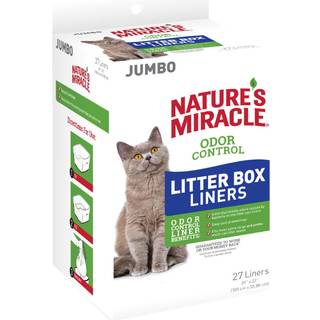 Natures Miracle Odor Control Litter Box Liners til Cats 27 tæller passer til de fleste ekstra store og jumbo multi-cat kassekasser