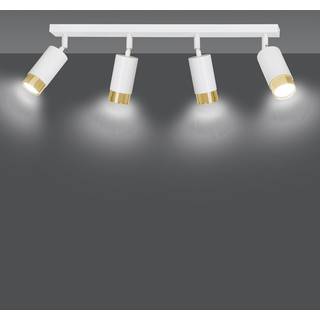 Hiro 4 Hvid/Guld loftslampe - GU10, 230V, uden lyskilde
