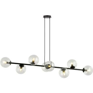 Rossi 8 Sort/Transparent pendellampe - Ø14 cm, E14, 230V, uden lyskilde