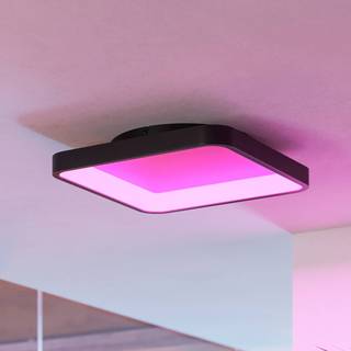 EGLO connect Smart LED-loftlampe Loretello-Z, kantet, sort
