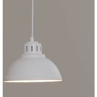 Hængelampe Sven Luminex, dæmpbar, Hvid/opal, Stue/spisestue, Metal, Industrielt design