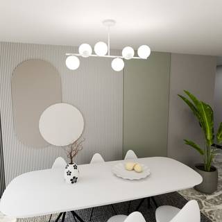 Bior 6 Hvid loftslampe - Ø15 cm, E14, 230V, uden lyskilde