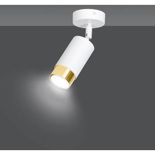 Hiro 1 Hvid/Guld loftslampe - GU10, 230V, uden lyskilde