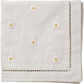 Pick a Poppy Daisy sserviet 45x45 Cm - Servietter & Tilbehør Bomuld Hvid - T09454515SS25-254