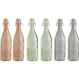 Saftflaske m/ Patentlåg 1 Liter - 6 stk