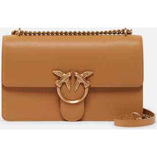 Pinko Love One Classic Skuldertaske lysebrunt