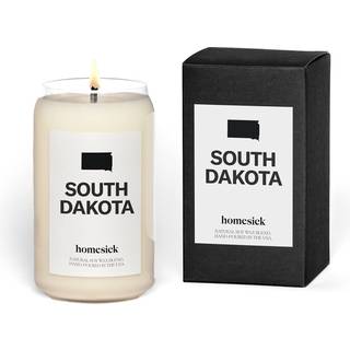 Homesick Premium duftlys South Dakota - dufte af flodvand Lavendel Rosemary 13,75 oz 60-80 timer Burn Natural Soja Blend Candle Home Decor Relaxi