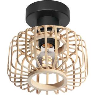 Steinhauer Loftslampe Bloeba, dæmpbar, Lyst træ, Stue/spisestue, Træ, Skandinavisk