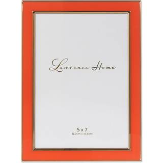 Lawrence rammer metal og emalje billedramme orange 5x7