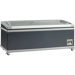 Scandomestic SIF600C - Supermarkedsfryser, sort