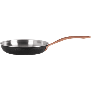 Pepper stegepande 24 cm sort - 100 % rustfrit stål med satinfinish