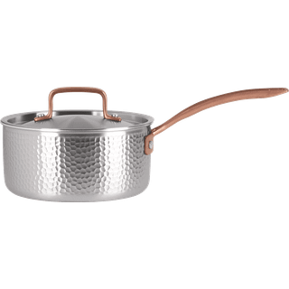 Pepper kasserolle med låg 18 cm / 2,3 liter - 100 % rustfrit stål med satinfinish