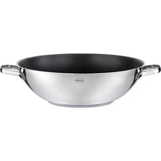 Rösle Pureelements Wok 32 cm Keramik ProCeraPlus - Schwarz,Silber
