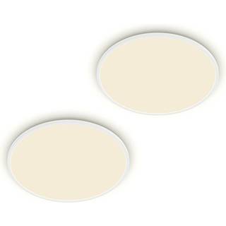 Philips LED loftslampe SuperSlim, dæmpbar, Hvid/opal, Arbejdsværelse, Plast, Moderne