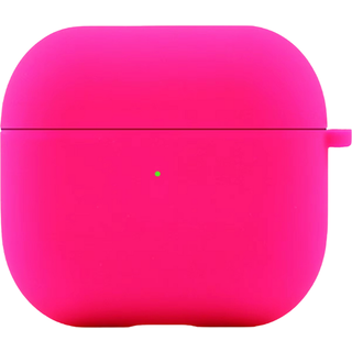 LindeCovers AirPods 3. Gen - Silikone Cover 9 Fluorescent rose Silikonemateriale: Godt greb og beskyttelse mod ridser og stød. Skræddersyet pasform: Designet til AirPods 3. Gen med præcis pasform. Tykkelse:2 mm Tilbehør:Karabinhage.