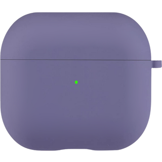 LindeCovers AirPods 3. Gen - Silikone Cover 12 Lavender grey Silikonemateriale: Godt greb og beskyttelse mod ridser og stød. Skræddersyet pasform: Designet til AirPods 3. Gen med præcis pasform. Tykkelse:2 mm Tilbehør:Karabinhage.