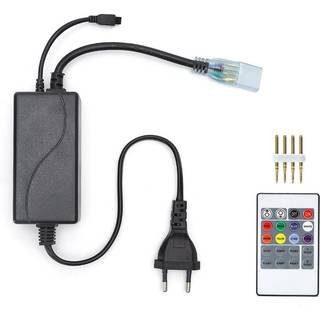 Aigostar 230V RGB LED controller m/fjernbetjen, IP20, MAX 600 Watt