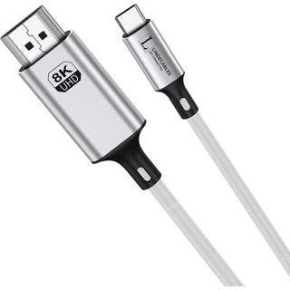 LindeCables USB-C 3.1 til HDMI 2.1 8K 60Hz Premium Kabel - 1.8 m Sølv Type: USB-C 3.1 til HDMI 2.1 Opløsning: Understøtter op til 8K (7680 x 4320 pixels) ved 60Hz Kompatibilitet: Kompatibel med USB-C enheder som laptops, tablets og smartphones .