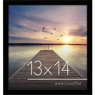 AmericanFlat 13x14 Billedramme i sort - konstrueret tr?ramme med knust -resistent glas og h?ngende hardware til v?gvisning