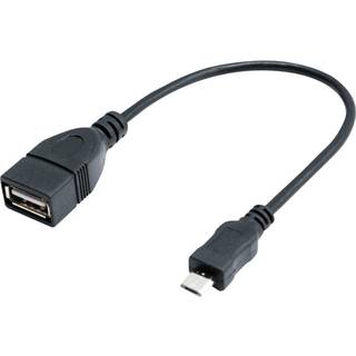 Eletra Micro USB - USB-A-kabel, sort ➞ På lager - klar til levering