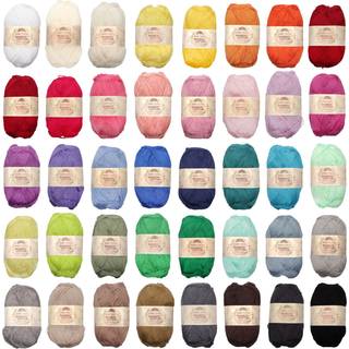 Jubileeyarn baby bl?d bambus bomuldsgarn - 50 gskein - Variety Pack - 12 Skeins