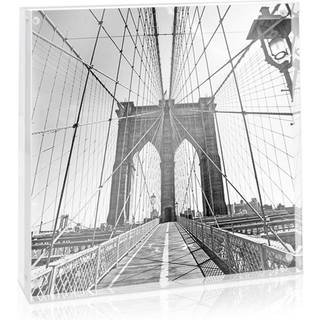 Isaac Jacobs 8 x 8 Super tyk [30 mm tykkelse] Klar akrylmagnetisk blok Billeder Ramme Dobbeltsidet rammel?st fritst?ende flydende fotos til deskt