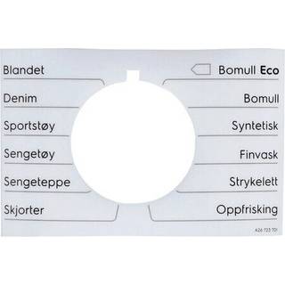 Electrolux programplade, knap, klæbestof, NO 140267237018