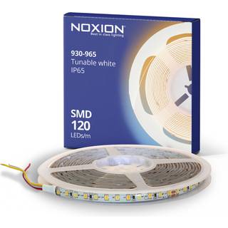 Noxion LED Strip Naga 5 Meter 24V - 120LEDs/m - 9.6W/m - 930-965 Justerbar Hvid | 8mm - IP65 - Bedste Farvegengivelse - SMD2835