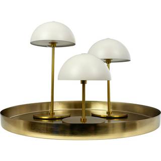 Dyberg Larsen ALONG LED Minibordlampe sort/messing 3 stk. i æske med bakke