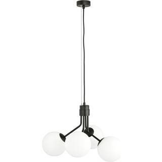 Nova 4 Sort/Opal pendellampe - Ø15 cm, E14, 230V, uden lyskilde