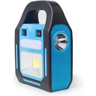 Nødlys med batteri og solcelle - Inkl. 3 LED pærer, projektør, stort solcellepanel, powerbank