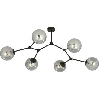 Space 6 Sort/Grafit loftslampe - Ø14 cm, E14, 230V, uden lyskilde