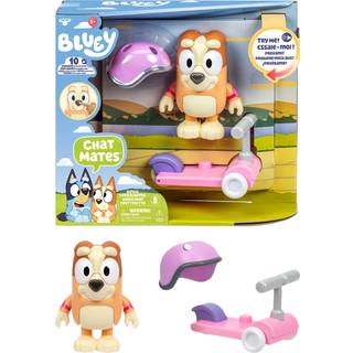 Bluey Chat-kammerater og tilbehr til scooter Bingofigur Legest Ledbjede brnefigurer med 10 stninger Interaktivt Legefigurlegetj til alderen