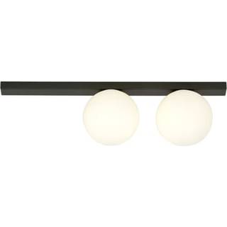 Fit 2 Sort/Opal loftslampe - Ø15 cm, E14, 230V, uden lyskilde
