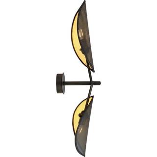 Vene K2 Sort/Guld væglampe - Ø12 cm, E14, 230V, uden lyskilde