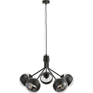 Nova 5 Sort/Stribe pendellampe - Ø14 cm, E14, 230V, uden lyskilde