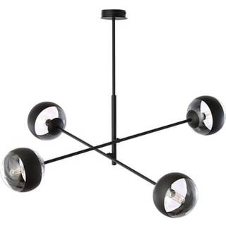 Linear 4 Sort/Stribe pendellampe - Ø14 cm, E14, 230V, uden lyskilde