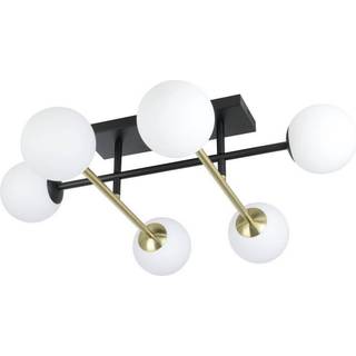 EGLO Stars of Light PAZ loftlampe 6xE14 L775 sort/børstet messing