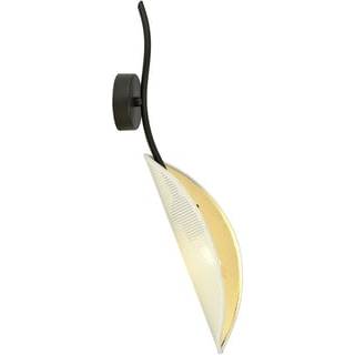 Lotus K1 Hvid/Guld væglampe - Ø12 cm, E14, 230V, uden lyskilde