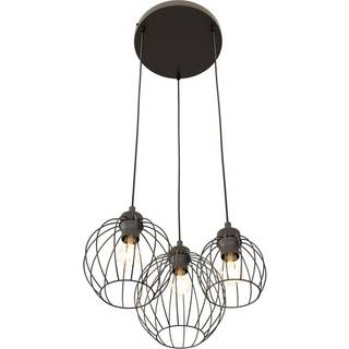 Nando 3PREM Sort pendellampe - Ø24 cm, E27, 230V, uden lyskilde