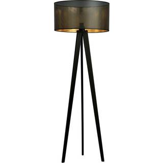 Aston LP1 Sort/Guld gulvlampe - Ø45 cm, E27, 230V, uden lyskilde