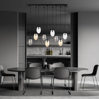 Astral 9 Sort Mix loftslampe - Ø12 cm, E14, 230V, uden lyskilde