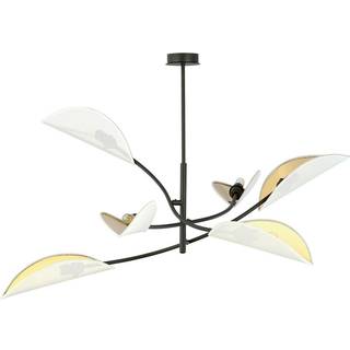 Lotus 6 Hvid/Guld loftslampe - Ø12 cm, E14, 230V, uden lyskilde